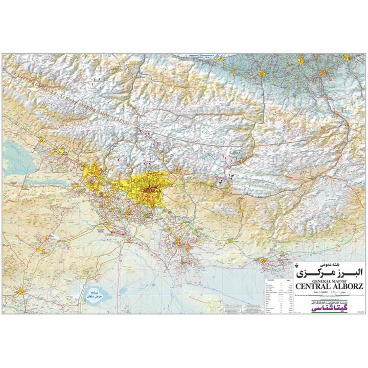 نقشه گیتاشناسی مدل راهنمای صعود به قله های البرز مرکزی کد 321